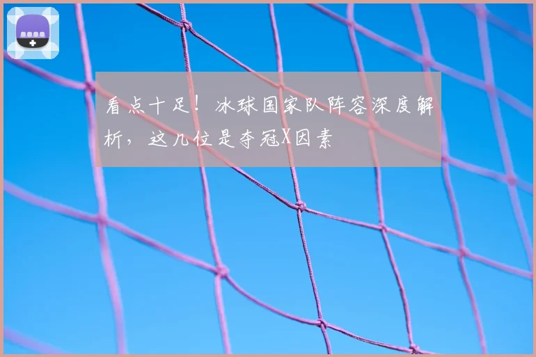 看点十足!冰球国家队阵容深度解析,这几位是夺冠X因素